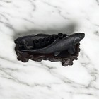 Rare Antique Koi Fish Flower Frog  holder  Ikebana Holder Marked Japan 1900   s