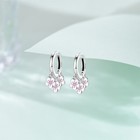 Kunsir 925 Sterlingsilver Flower Cluster Dangle Earrings For Women Hoops Wedding