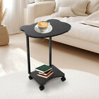 4 Wheels Rolling Tray Adjustable Bedside Table Hospital Overbed Rolling Table