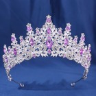 Crystal Crown Women Multicolor Rhinestone Tiara Wedding Prom Party Headpiece