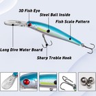 Fishing Lures Hard Baits Minnow Lures Bass Crankbait - 10pcs Deep Diving Swimbai