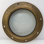 Bronze brass Ship Porthole Psg Safety Glass 8      Opening Real Boat Component Vtg