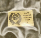 Vtg Wolfe s Peaked Winter Cap 50 s Wool Hat Sz 7 Xs s Canadian Military Style