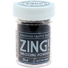 Zing Glitter Embossing Powder  Black 27148- New