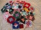     40-3  Granny Squares Blocks 4 Afghan  Afghans  assorted Handmade  Orlon Yarn
