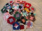 40-3  Granny Squares Blocks 4 Afghan  Afghans  assorted Handmade  Orlon Yarn