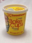 Vintage Sweetheart Bake Cups Cupcake Liners Yellow Decor
