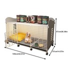 Small Dog Crate Plastic Kennel Cage With Tray wheels End Table Pet Furniture