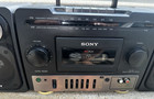 Sony Boombox Cfs-1030 Am Fm Cassette Player  clean  Cd Input Detach Speakers