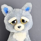 Feisty Pets Husky Dog Sammy Suckerpunch Gray Plush 8 5    Evil Grin Stuffed Animal