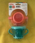 Nuby Pack Snack Keeper W  Handles  No Spills  Toddler Training  Bpa Free 2 Pack