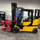 2021 Yale Glc120svx 12000lb Used Forklift Triple Mast Roll Clamp 4737 Hours