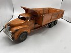 Vintage Lincoln Toys Pressed Steel Dump Truck Orange Department Of Highways