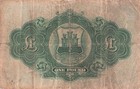 Gibraltar  1  Pound  1 6 1938  P 15a  Series C 1st  Date Circulated Banknote Q 8