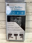 Architectural Mailboxes 7540b-10 Mailbox Adapter Plate 4  X 4  Black