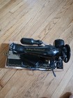 Singer 15 Vintage Original Black Domestic Built-in Sewing Machine With Case