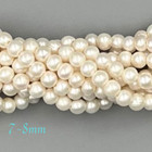 2 0mm Hole Fresh Water Pearl Off Round Beads 8mm 10mm 11mm 15 5  Strand