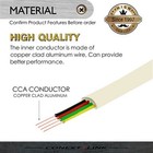25ft Rj11 Plug 6p4c Modular Telephone Extension Cable Phone Cord Line Wire Beige