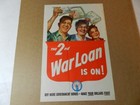 Vintage World War 2 Poster- The 2nd War Loan Poster-vintage Militaria-war
