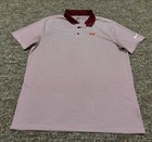 Virginia Tech Hokies Nike Dri-fit Short Sleeve Golf Polo Shirt Mens Large 