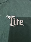 Miller Light Beer Green T-shirt With Clover s On Back Side  Size Large Nwt