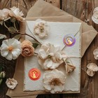 Vintage Wedding Couple Wax Seal Stamp Romantic Bride Groom Sealing Wax Stamp 25m