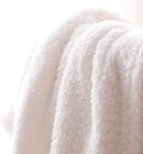 Sherpa Fleece Baby Blanket Plush Swaddle Receiving Blankets White 33x43 