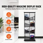 Iterature Stand  4-level 8 Compartments  Mesh Brochure And Magazine Holder