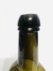 Antique Black Glass Spirits Bottle - Glass Drips And Air Bubbles - 8 75   