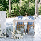 Large White Wooden Mr   Mrs Sign With Just Married Banner White Sweetheart Table