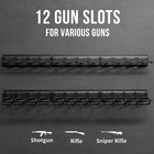 3 4 6 8 12 Slot Gun Rack Wall Mount Shotgun Rack Adjustable Rifle Storage Holder