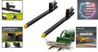 Sturdy 43  Clamp-on Forks     2000lbs Capacity For Skid Steer And Tractors
