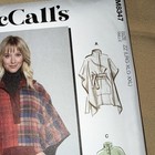 Mccalls Pattern 8347  Ponchos  Misses Sizes Large Xlarge Xxlarge  Uncut New