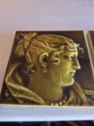 Trent Antique Victorian Majolica Tiles 6 X3 Made In England