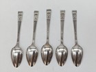 Vintage Set Of 5 Oneida Community Coronation 6 3 8  Silver Plate Teaspoons
