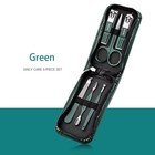 Stainless Steel Manicure   Pedicure Kit Nail Clipper Set With Travel Case