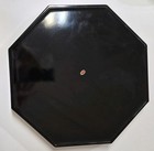 Vtg Black Laquer Ware Serving Tray Gold Metalic Botanical Toyo Japan Otagiri Mcm