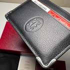Cartier Must De Cartier Black Calfskin Card Holder Wallet