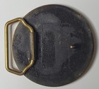  rare  Exxon Tiger Bayway Refinery  Ny Nj Vintage 1990 Solid Brass Belt Buckle