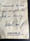        albert    al    Gore Jr  - Autograph Note Signed