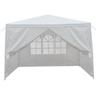 10 x10  Party Tent Wedding Gazebo Car Shelter Canopy With 4 Sidewall Heavy Duty 