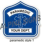 Fire Paramedic Engineer Helmet Shield Sticker - Style 1 - Custom Just For You 