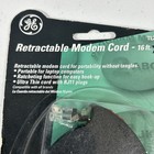 Ge Retractable Modem Phone Cord - 16 Ft Rj11 Cable - Ultra Thin  Tangle-free
