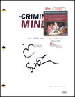 Matthew Gray Gubler Signed Autograph Criminal Minds Script Screenplay W  Jsa Coa