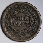 1851 Braided Hair Large Cent Xf E145 Uaanm