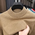 Men s Cashmere Sweater Mock Neck Sweaters Knit Pullover For Male Men Knitwear