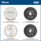 4pcs 3-3 8   Compact Circular Saw Blade Set Tct hss diamond Saw Blades For Wood