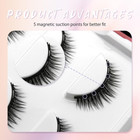 Magnetic Eyelashes With Applicator Natural Look No Glue Reusable False Lashes Wa