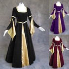 New Woman Medieval Dress Renfaire Cosplay Costume Larp Velvet Renaissance Gown