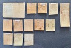 India Vintage Revenue Fiscal Telegraph Stamps High Value Rupee Edward Victoria 